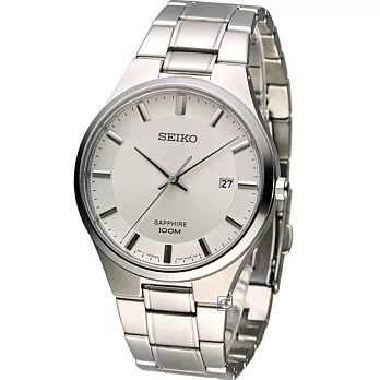 精工 SEIKO 百米防水紳士錶 7N42-0GB0S(SGEH27P1)銀色