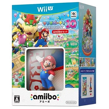 WiiU 瑪利歐派對 10 amiibo公仔組 (日文版)