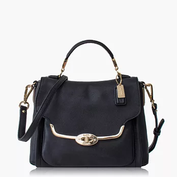 【COACH 多種背法】防刮 / 肩背 / 斜背兩用包(小款)_黑色