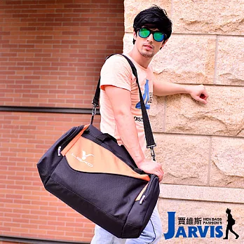 Jarvis 旅行袋 休閒運動提袋-8810黑底/橘