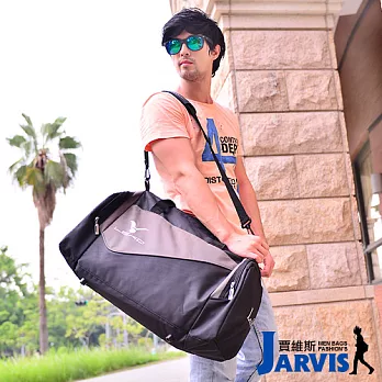 Jarvis 旅行袋 休閒運動提袋-8810黑底/灰