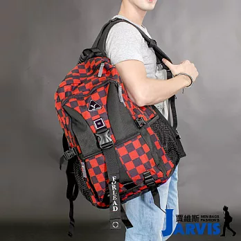 Jarvis 大後背包 休閒多功能-炫彩格調-8818炫橘
