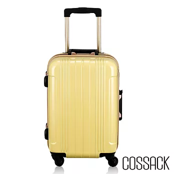 Cossack PRACTICAL 2實質-20吋PC鋁框行李箱(3色)螢光黃