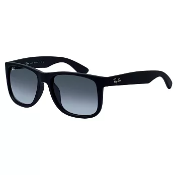 【Ray-Ban 雷朋】亞洲加高鼻墊款-霧黑-漸層灰鏡面(4165F-622/8G)