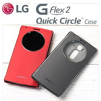 for LG G Flex2 (H955A)原廠Quick Circle智慧圓形視窗感應皮套 (可拆式背蓋).鈦銀