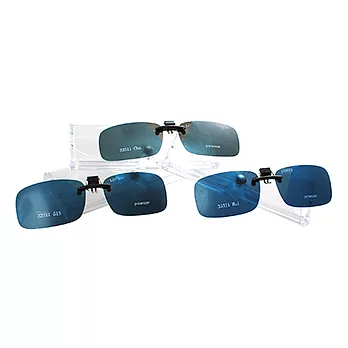 【LOVER】偏光眼鏡夾片-眼鏡族必備！超遮陽 夾式可掀 超輕材質(33311 # 共二色-中大型)灰色