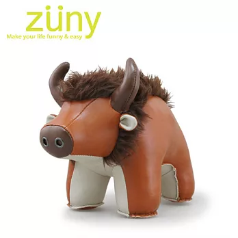 Zuny-西伯利亞野牛造型擺飾書檔(Bion-黃褐色)
