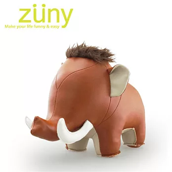 Zuny-猛瑪象造型擺飾書檔(Booby-黃褐色)