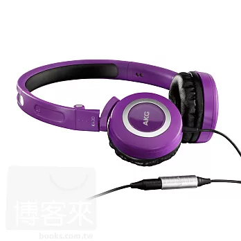 AKG K430 紫色 頭戴式 可摺疊 調整音量 迷你耳罩耳機紫色