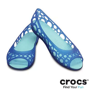 Crocs - 女款 - 阿德端娜輕便鞋 -36蔚藍/冰藍色