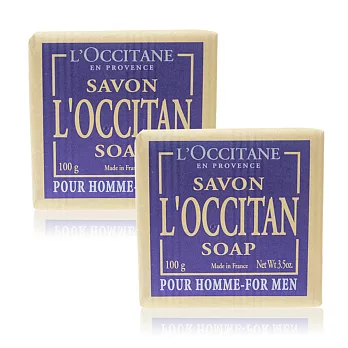 L’OCCITANE 歐舒丹 紳士沐浴皂(100g)X2入