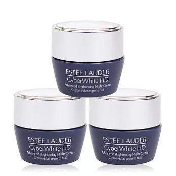 ESTEE LAUDER雅詩蘭黛 HD超畫質晶燦透白雪紡晚霜(7ML)X3入