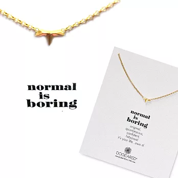 Dogeared 金色許願項鍊 三角星星 normal is boring 敢與眾不同