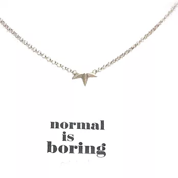 Dogeared 銀色許願項鍊 三角星星 normal is boring 敢與眾不同