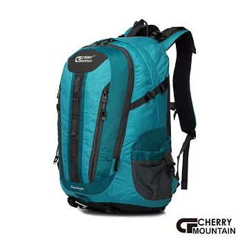 CherryMountain櫻桃峰 30L 輕量透氣 防水登山雙肩後背包多隔層 (藍綠) 68-083