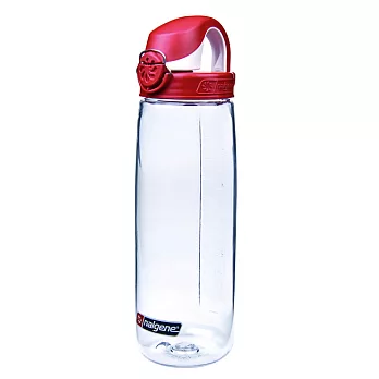 Nalgene OTF運動型水壼(650cc)透明-紅蓋