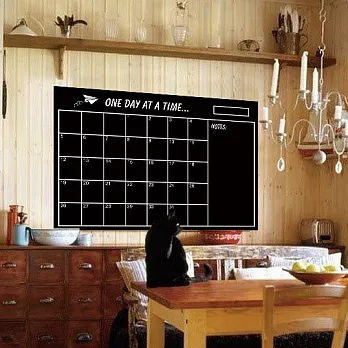 時尚壁貼 - 黑板方格日曆