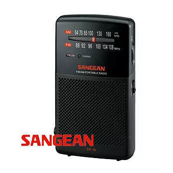 山進收音機SANGEAN-二波段掌上型收音機(FM/AM)SR-35