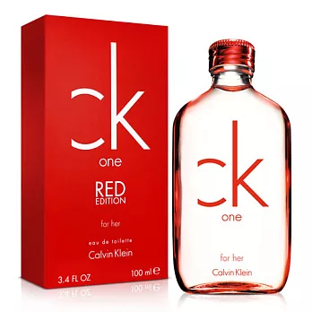 CK One RED 女性淡香水 100ml