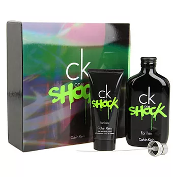 CK one SHOCK 男性淡香水禮盒 (淡香水200ml+鬍後水150 ml)