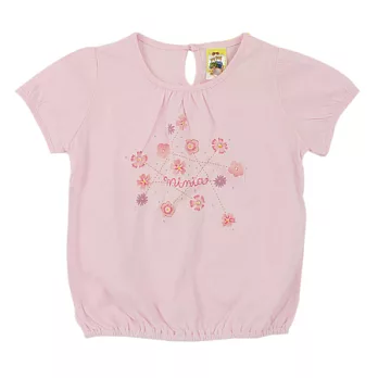 【愛的世界】純棉圓領包袖上衣-台灣製-100淺粉色