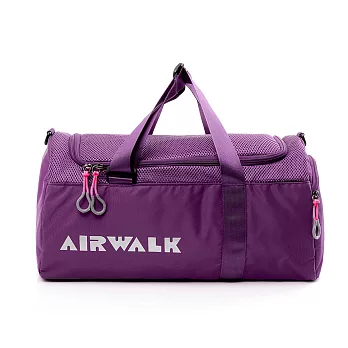 【美國 AIRWALK】圓筒手提旅行小包-紫