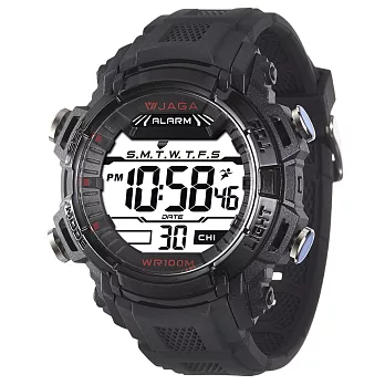 JAGA (捷卡)粗礦豪邁多功能電子-M1041-A(黑)