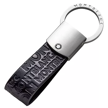 萬寶龍壓紋logo鑰匙圈-黑