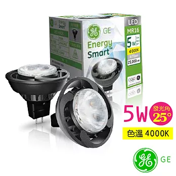 GE奇異 LED 5W MR16投射杯燈4000K 25度