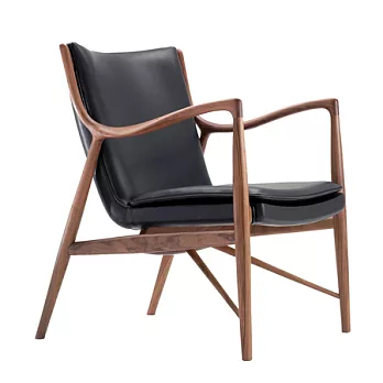Model 45 Chair（胡桃木／Prolence 461黑皮革）