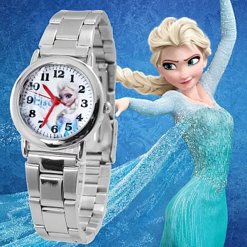 冰雪奇緣-冰雪女王Elsa鐵帶錶/卡通錶/兒童錶