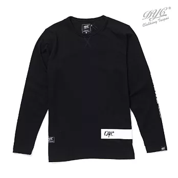 【DYC】 3M stripe -植絨毛長袖Tee_M_黑
