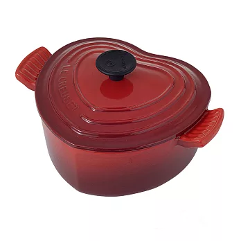 LE CREUSET－鑄鐵愛心鍋（櫻桃紅．直徑18cm）