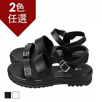 FUFA MIT 經典厚底涼鞋 (N21) - 共兩色22.5黑