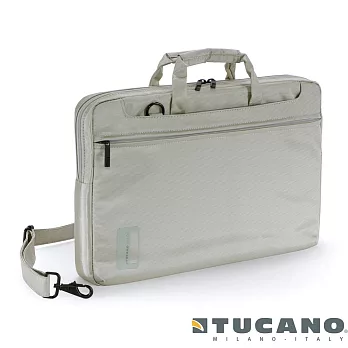 TUCANO WORK_OUT 系列亮彩簡潔時尚側背包（MacBook Pro 17”）銀色