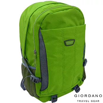 GIORDANO ~ 佐丹奴休閒格紋亮彩後背包(蘋果綠)