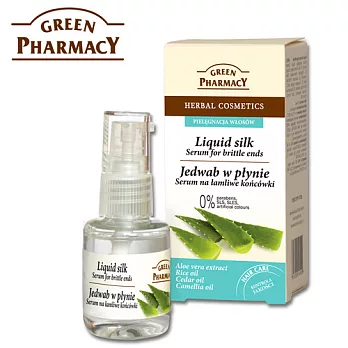 波蘭Green Pharmacy 100%蘆薈萃取髮絲精華素 (免沖洗) 30ml (效期2015/9/16)