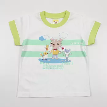 【愛的世界】純棉圓領短袖T恤-台灣製-105白色