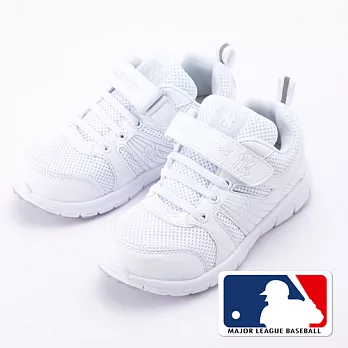 MLB大聯盟洋基2015新品。避震氣墊運動童鞋款白31白色