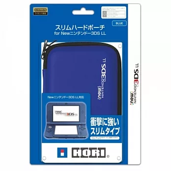 HORI NEW 3DSLL 硬殼收納包 藍色 (3DS-423)