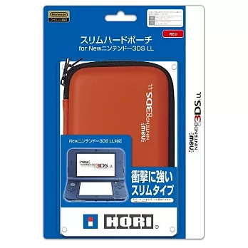 HORI NEW 3DSLL 硬殼收納包 紅色 (3DS-424)