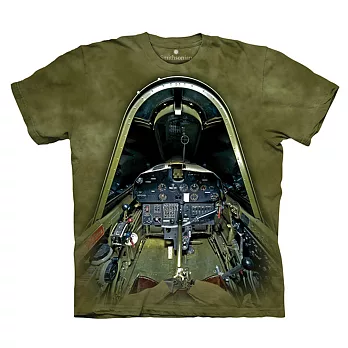 【摩達客】美國進口The Mountain Smithsonian系列 F4U-1D戰鬥機駕駛艙 純棉環保短袖T恤[現貨+預購]S大人版