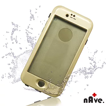 【nAve】iPhone6防水手機殼(金)