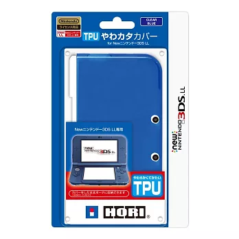 HORI NEW 3DS-LL 專用 主機TPU保護殼 透藍- 3DS-445