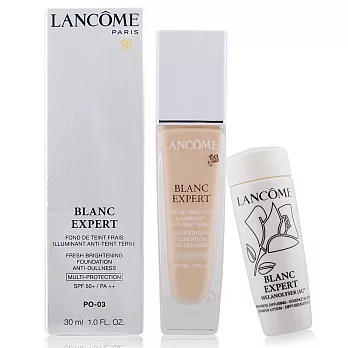 LANCOME 蘭蔻 激光煥白粉底液(30ml)多色任選加送精華玫瑰露(15ML)#PO-03