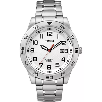 【TIMEX 】天美時 經典復刻男性腕錶 (銀 TXT2P61400)