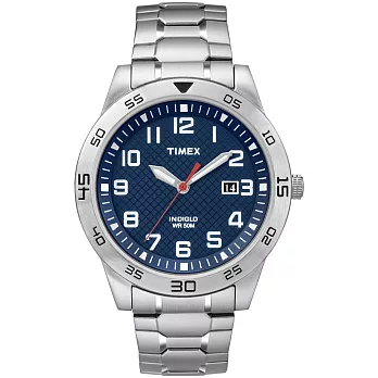 【TIMEX 】天美時 經典復刻男性腕錶 (銀/藍 TXT2P61500)