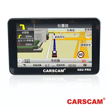 CARSCAM行車王 GD2 PRO 行車記錄測速GPS衛星導航機