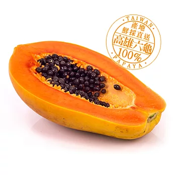 (預購7日到貨)【良品嚴選】六龜台農2號博士木瓜1盒(6公斤/8顆/盒)預購7日到貨