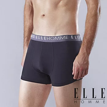 ELLE HOMME經典萊卡平口褲M黑色